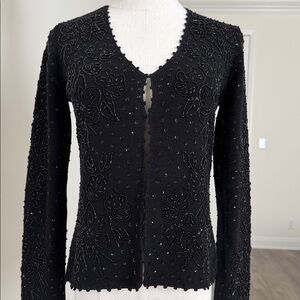 DKNY beaded sequin cardigan